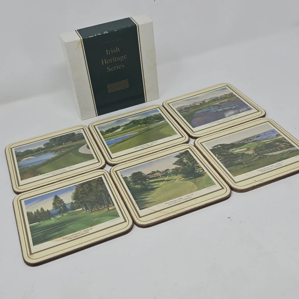 Pimpernel costers cork backed Irish Golfing‎ Greats Irish Heritage series boxed